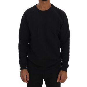 Daniele Alessandrini Blue Crewneck Cotton Men's Sweater